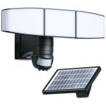Projecteur led solaire 3 t�tes multi - angles noir 1000 lumens