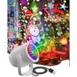 Projecteur de lumi�res de no�l - alimentation usb, id�al pour le r�veillon du nouvel an et les d�corations ...
