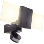 Projecteur mural pmma 2 têtes 30w (2x15w), ip44, détecteur de mouvement, 2100 lumens, blanc froid - pr30wm2tfl ... Projecteur mural pmma 2 têtes 30w (2x15w), ip44, détecteur de mouvement, 2100 lumens, blanc froid - pr30wm2tfl ...