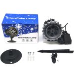 Projecteur de nol extrieur  led, effet flocon de neige, tanche ip44, clairage led, dcoration pour ...
