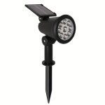 Projecteur paysager solaire 9 led ? montage semi - encastr�, abat - jour en plastique, �clairage ext�rieur ...