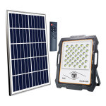 Projecteur solaire led 1000 lumens avec panneau solaire et t�l�commande - optex