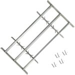 Prolenta premium - inlife grille r�glable de s�curit� de fen�tres et 3 barres 1000 - 1500mm