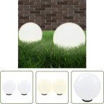 Prolenta premium - the living store lampe � led sous forme de boule 2 pcs sph�rique 30 cm pmma - lampes ...