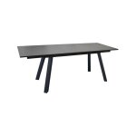 Proloisirs - agra table 150 / 250 alu / verre - graphite Proloisirs - agra table 150 / 250 alu / verre - graphite