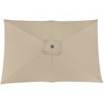 Proloisirs toile parasol mat droit 3x2 par 6 polyester 250gr - ecru