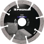 Promat - disque  trononner diamant universel bton d. 115 mm perage de 22, 23 mm largeur du segment ...