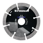 Promat - disque  trononner diamant universel bton d. 350 mm perage de 25, 4 mm largeur du segment ...