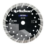 Promat - disque  trononner diamant universel bton pro d. 230 mm perage de 22, 23 mm hauteur seg. ...
