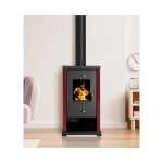 Prometey - pole  bois mini eco rouge - 6. 3 kw