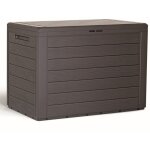 Prosperplast - coffre de jardin 190 litres woodebox en plastique couleur ocre fonc� 78 x 43, 3 x 55 cm, ...