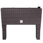 Zanvic - prosperplast jardinière surélevée anthracite en polyrotin 3 compartiments 60x25x46 cm bac à ... Zanvic - prosperplast jardinière surélevée anthracite en polyrotin 3 compartiments 60x25x46 cm bac à ...