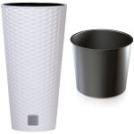 Pot de fleurs haut rato drtus200 avec insert blanc