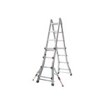 Prostep - echelle multiposition t�lescopique 4x5 �chelons - 3, 71 � 6, 16 m