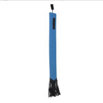 Protecteur de queue de cheval imperm�able et respirant en tissu non - tiss� avec franges bleues