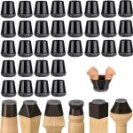 Protecteurs de sol en silicone noir pour pieds de chaise - 32 pièces, patins en feutre, silencieux et ... Protecteurs de sol en silicone noir pour pieds de chaise - 32 pièces, patins en feutre, silencieux et ...