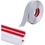 Protection d'angle en pvc blanc 6 m, cache - angle autocollant, protection d'angle souple pour plinthes, ...