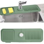 Protection anti - �claboussures pour �vier, tapis de robinet en silicone, tapis de robinet absorbant, ...