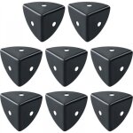 Protection coin de table 8 pcs meuble d'angle corniere aluminium noir convient pour protection des meubles, ...