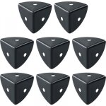 Protection coin de table 8 pcs meuble d'angle corniere aluminium noir convient pour protection des meubles, ...