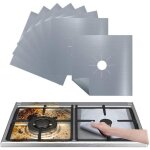 Protection de gazini�re, lot de 4 protection cuisini�re � br�leurs gaz, en fibre r�utilisable facile ...