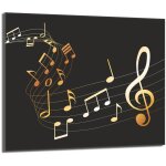 Protection de plaque de cuisson en verre 60x52 musique
