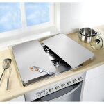 Protection de plaques cuisson 'argent' wenko lot de 2, couvre plaque universel, résistant aux chocs, ... Protection de plaques cuisson 'argent' wenko lot de 2, couvre plaque universel, résistant aux chocs, ...
