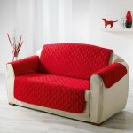 Paris prix - protège canapé matelassé 'club' 179x223cm rouge Paris prix - protège canapé matelassé 'club' 179x223cm rouge