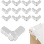 Protege coin de table bebe 12 pi�ces transparent coussin d'air silicone forme l coin de table protection ...