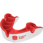Prot�ge - dents opro silver rugby league blanc / rouge