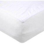 Prot�ge - matelas molleton coton imperm�able blanc 140x190 / 200 cm