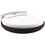 Terre de nuit - protge matelas rond molleton 100% coton bonnet 30 cm diamtre 220 cm