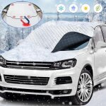 Protege pare brise givre, magn�tique protection pare brise gel, universelle couverture pare brise voiture, ...