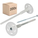 Protektor cheville  vis pour isolants cheville etics pour l'isolation des faades - 24cm, 200 pice, ...