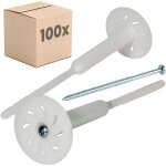 Protektor cheville � vis pour isolants thermiques destin�e � l'isolation des fa�ades, avec vis en acier ...