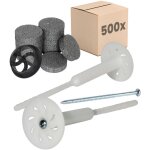 Protektor cheville � vis pour isolants thermiques destin�e � l'isolation des fa�ades, avec vis en acier ...