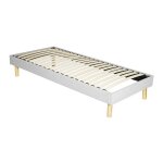 Sommier tapissier 160x200 cm - 18 cm - compatible avec tous matelas - confort optimal - montage rapide ...