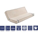 Provence literie - matelas clic clac 140x190 cm - dimension assise 60 cm - ferme - 5 zones de confort ...