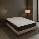Provence literie - matelas latex 76 kg / m3 + mousse 35 kg / m3 140x190 x 20 cm - souple - 7 zones de ...