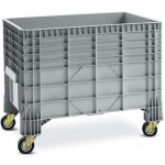 Provost - caisse palette plastique sur roulettes 550 l - poly�thyl�ne haute densit�