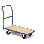 Provost - chariot utilitaire � dossier rabattable en bois - longueur plateau 895 mm
