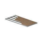 Provost - plateau de recouvrement bois marron pour tablette tubulaire prospace +