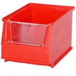 Provost - visi�res transparentes en plastique pour bacs systembox 500 x 310 x 200 mm - lot de 10