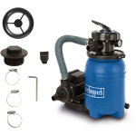 Scheppach - psfa15 systme de filtration pour piscine psfa15 ? pompe et cuve de filtre  sable ? puissance ...
