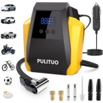 Compresseur d'air portable pulituo accessoires auto : pompe à air 12 v cc pour pneus de voiture avec ... Compresseur d'air portable pulituo accessoires auto : pompe à air 12 v cc pour pneus de voiture avec ...