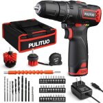 Pulituo kit de 48 perceuses �lectriques compactes sans fil (couple maximal de 563, 9 cm, batterie 2000 ...