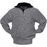 Pullover taille l noir / blanc mouchet 100 % polyacrylique