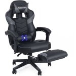 Puluomis - chaise gamer chaises de bureau � haut dossier avec repose - pieds et support lombaire et massage ...