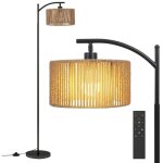 Puluomis lampadaire salon avec t�l�commande, angle d?abat - jour r�glable 45�, lampe sur pied chambre ...
