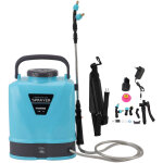 Pulv�risateur � dos aliment� par batterie, pression r�glable, �lectrique agricole avec 5 buses pour d�sherbage ...